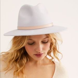 🔺SOLD🔺FREE PEOPLE Wythe Leather Band Felt Hat